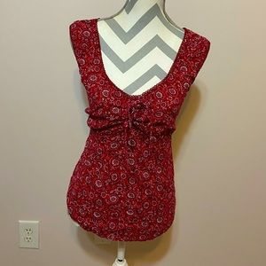 Vintage Cato Y2K milkmaid lace up top size XL!